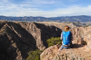 Woman Overlooking the Royal Gorge Region