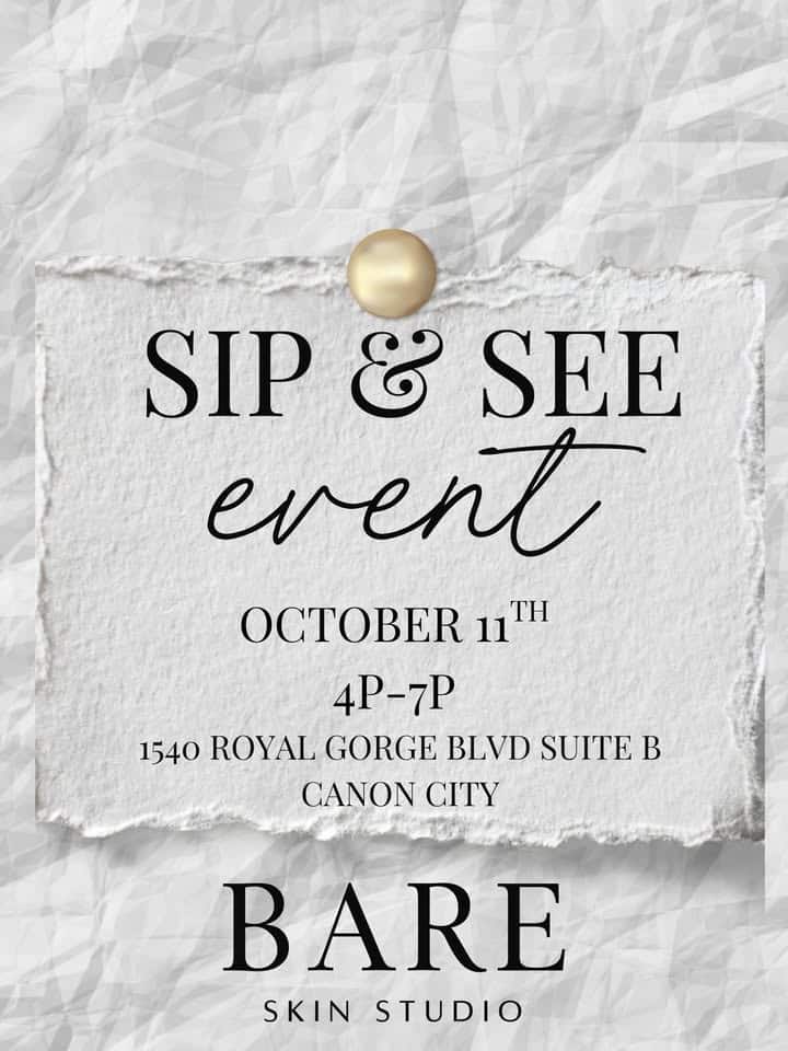 “Sip & See” at Bare Skin Studio
